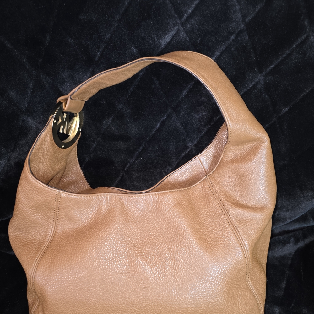 Michael Kors Tan Leather Hobo Bag